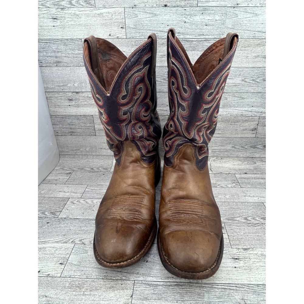 Nocona Boots Mens Leather Cowboy Western Boots Br… - image 1